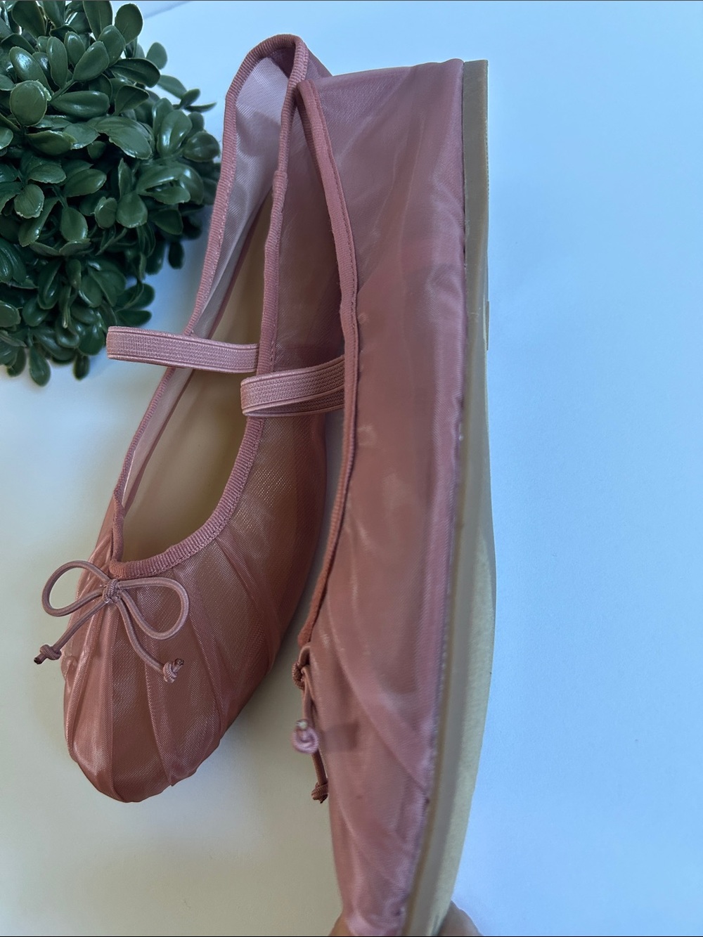 a new day Blush Pink Ballet Flats with Bow - Picture 3 of 7